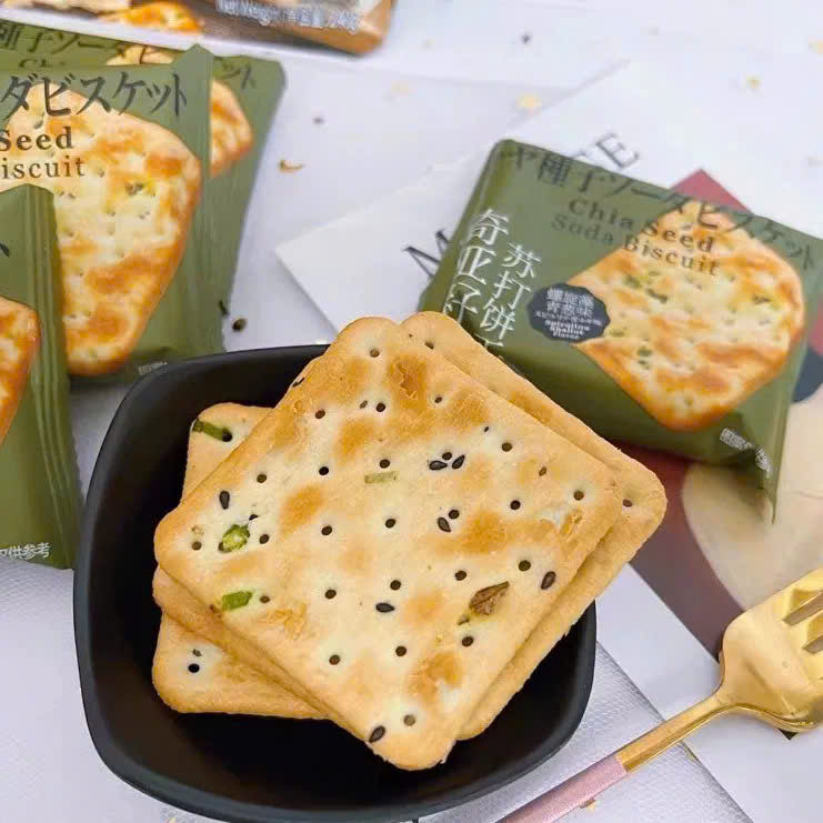 Bánh quy soda hạt chia